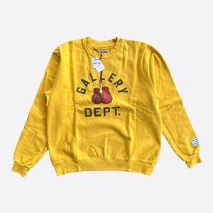 Gallery Dept Yellow Boxing Logo Sweater
